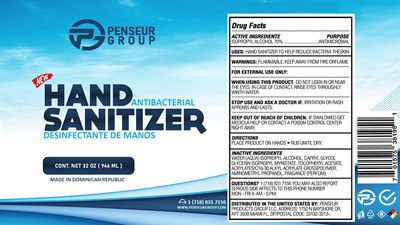 946 ML LABEL - 32 OZ (8X4.5) HAND SANITIZER min